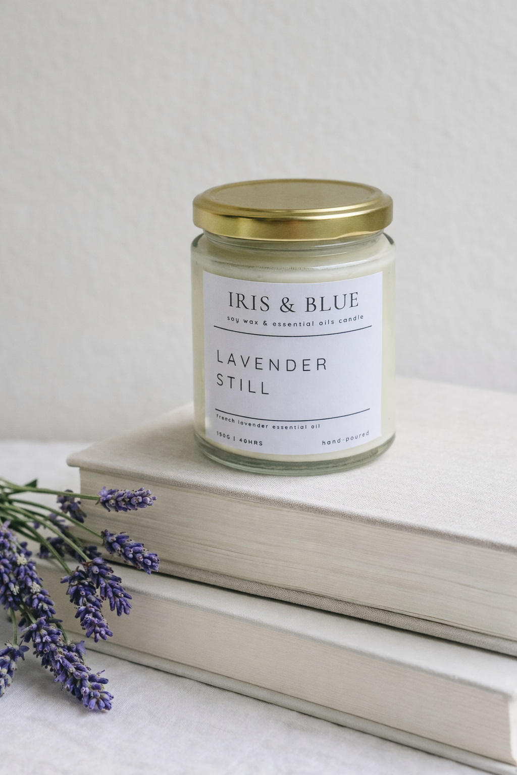 Lavender Still Essential Oils Scented Candle
